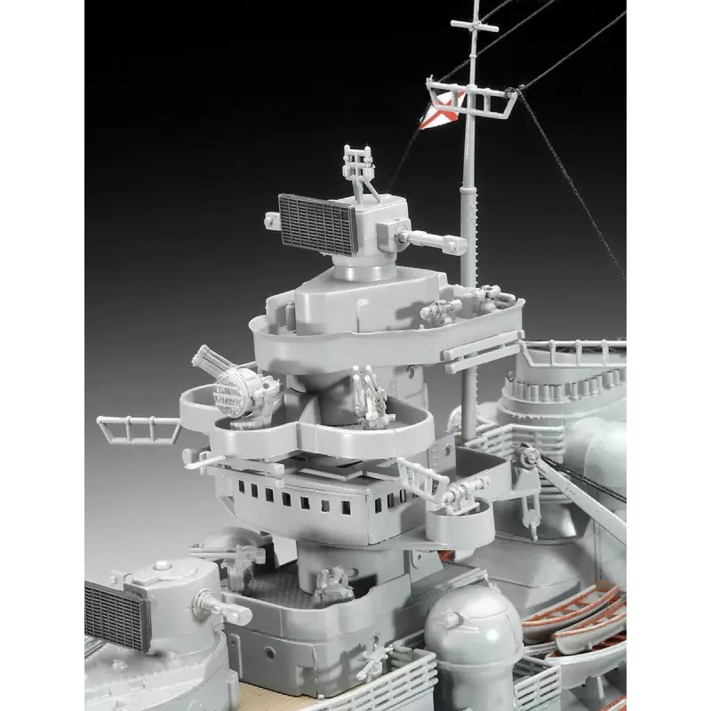 Modelo de navio de guerra Revell Bismarck kit 1:350