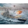 Modelo de navio de guerra Revell Bismarck kit 1:350
