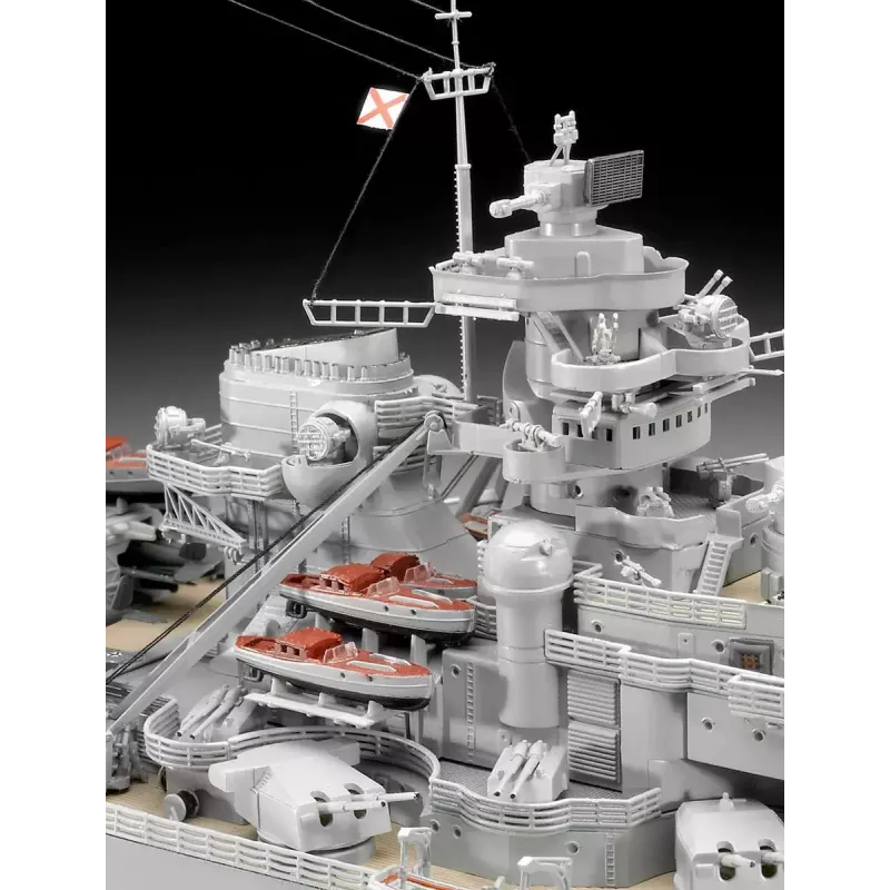 Modelo de navio de guerra Revell Bismarck kit 1:350