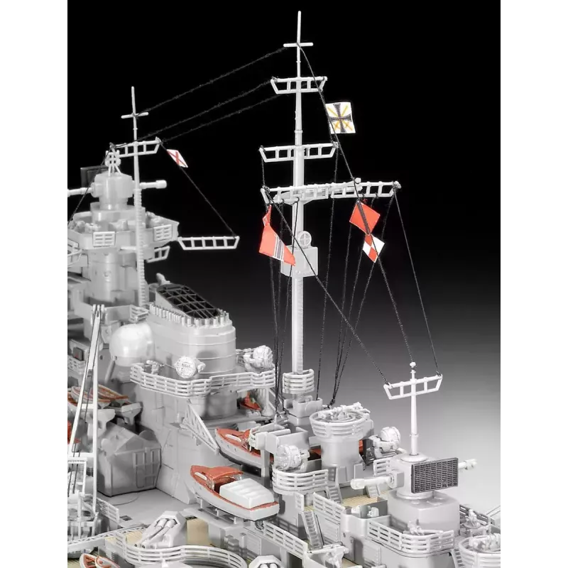 Modelo de navio de guerra Revell Bismarck kit 1:350