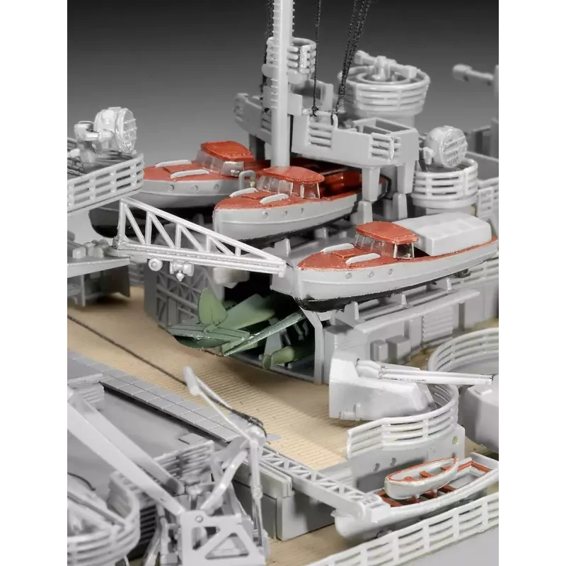 Modelo de navio de guerra Revell Bismarck kit 1:350