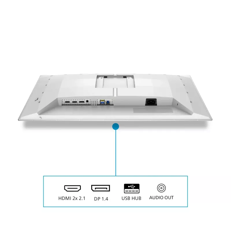 Monitor de computador Philips Evnia 6000 27M2N6501L/00 67,3 cm (26,5 polegadas) 2560 x 1440 píxeis Quad HD QD-OLED branco