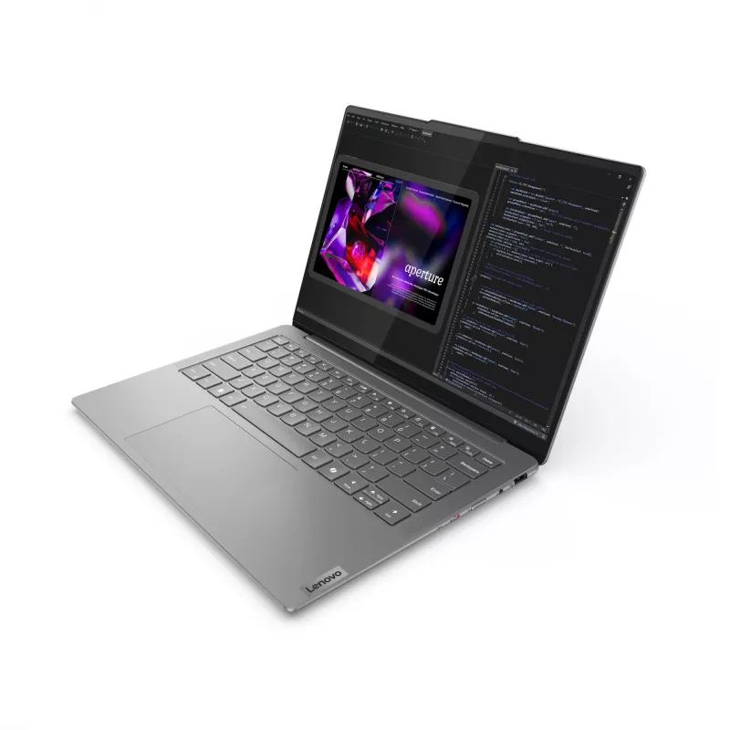 Portátil Lenovo Yoga Slim 7 14IMH9 Intel Core Ultra 5 125H 35,6 cm (14 polegadas) WUXGA 16 GB LPDDR5x-SDRAM 512 GB SSD Wi-Fi 6E (802.11ax) Windows 11 Home alemão cinzento
