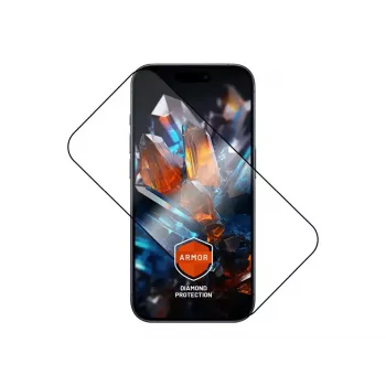 Película protetora de ecrã FIXED para Apple iPhone 17 Pro — vidro temperado, preto, Armor com aplicador anti-poeira e camada AR