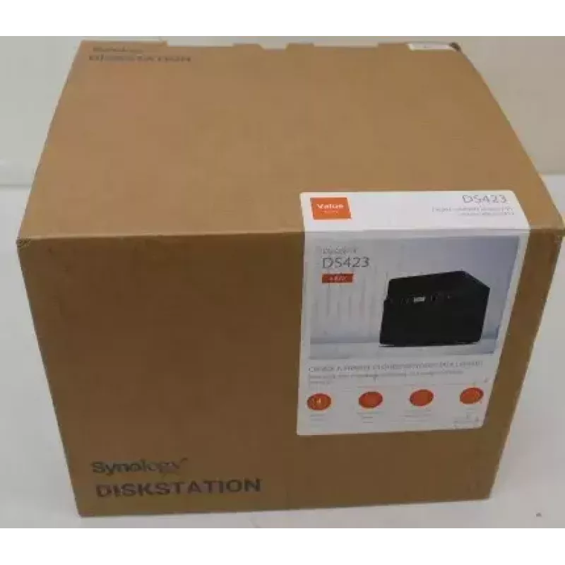 NAS torre SYNOLOGY DS423 — Realtek RTD1619B 1,7 GHz, 2 GB DDR4, 4 x 3,5 polegadas hot-swap, 2x1GbE, 2xUSB3.2, RAID