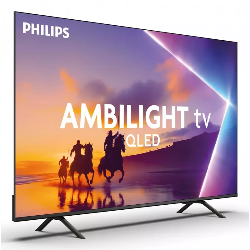 TV Philips 43PUS8450/12 43 polegadas QLED 4K Ultra HD, 3840×2160, Titan OS, Wi‑Fi, Ethernet, preto