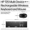 Conjunto de teclado e rato sem fios recarregáveis HP 720 Multi-Device