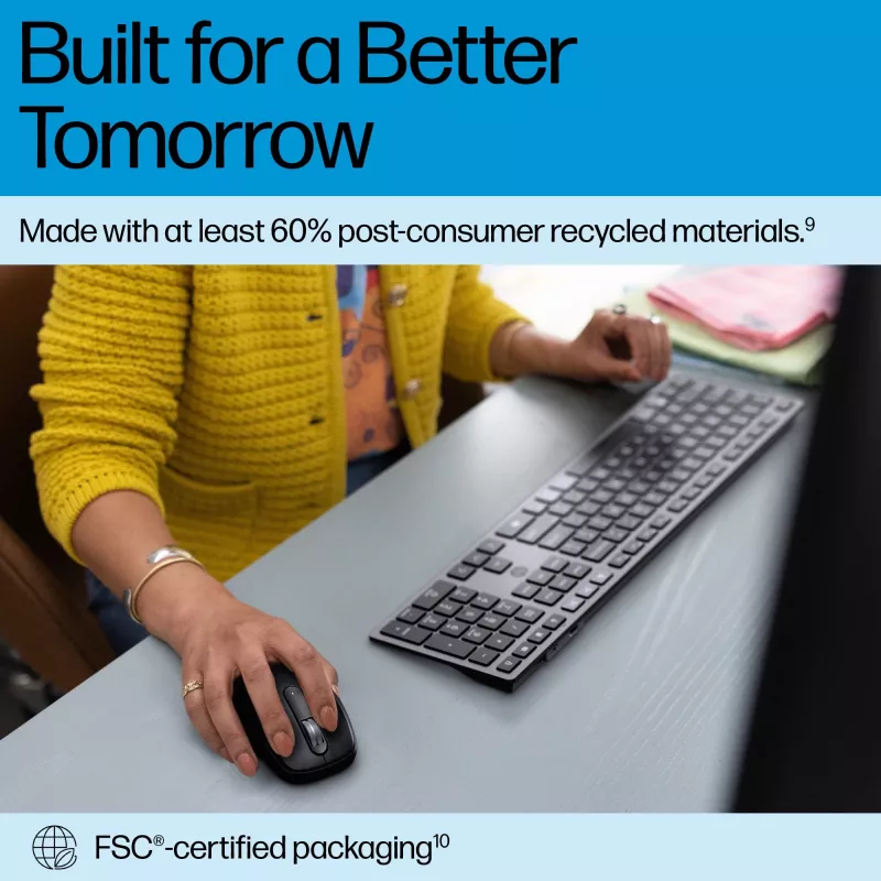 Conjunto de teclado e rato sem fios recarregáveis HP 720 Multi-Device