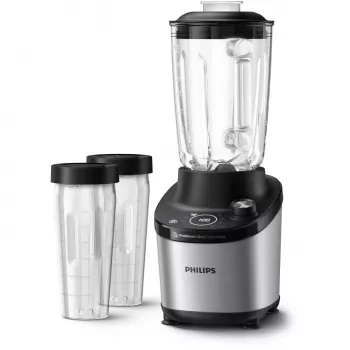 Batedeira de mesa Philips Série 7000 HR3760/10 preto aço inoxidável