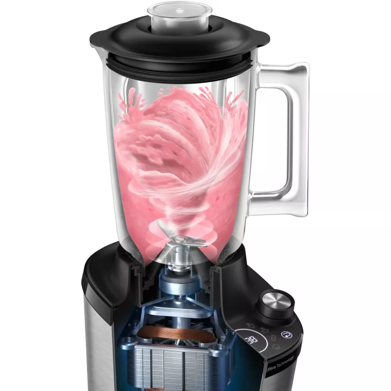 Batedeira de mesa Philips Série 7000 HR3760/10 preto aço inoxidável