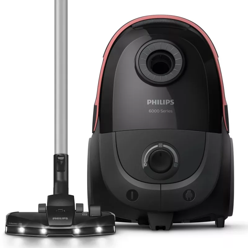Aspirador Philips XD6142/12 — 900 W, saco de 4 L, filtro HEPA, preto