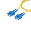 StarTech.com 30m Cabo de fibra ótica SC para SC (UPC) OS2 monomodo duplex, 9/125µm, 40G/100G Zipcord, resistente a dobras, baixa atenuação de inserção – cabo de patch de fibra LSZH