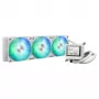 Refrigeração líquida All-in-One ASUS MAX Gaming LC 360 ARGB LCD White Edition, ventoinha de 120 mm, compatível com AM4/AM5/LGA1700