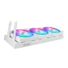 Refrigeração líquida All-in-One ASUS MAX Gaming LC 360 ARGB LCD White Edition, ventoinha de 120 mm, compatível com AM4/AM5/LGA1700