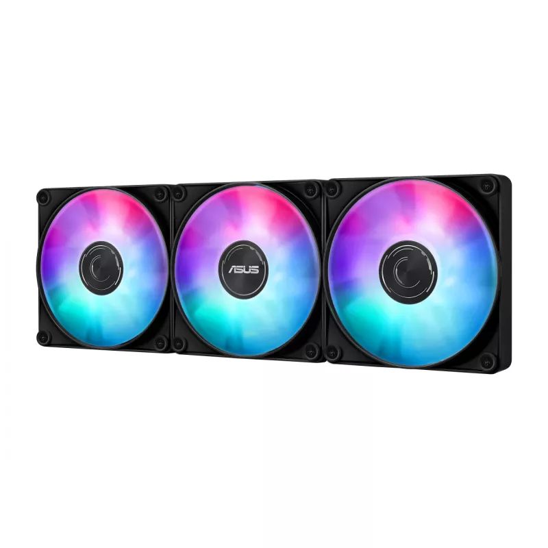 Refrigeração líquida All-in-One ASUS MAX GAMING LC 360 ARGB LCD — radiador de 360 mm, ventoinha de 120 mm, suporta AM4/AM5/LGA1700, preto