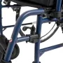 Cadeira de rodas leve de alumínio MDH NAVY1 – estrutura de alumínio, assento 46×42 cm, peso máx. do utilizador 120 kg, dobrável, 14,7 kg