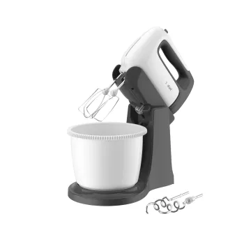 Batedeira manual Tefal PrepMix+ HT464138 com taça de suporte 500 W cinzento/branco