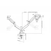 Multibrackets M Deskmount Gas Spring Dual preto