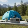 Rádio portátil de manivela Marmitek RESQ 100 — DAB/DAB+/FM, 3 W, LCD, USB‑C, jack de 3,5 mm, cinzento-claro