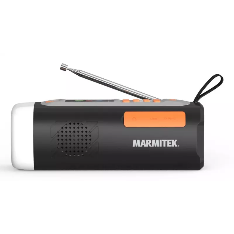 Marmitek RESQ 200 – Rádio de manivela, Portátil, Analógico e digital, DAB, DAB+, FM, 87,5 - 108 MHz, 170 - 240 MHz, 3 W