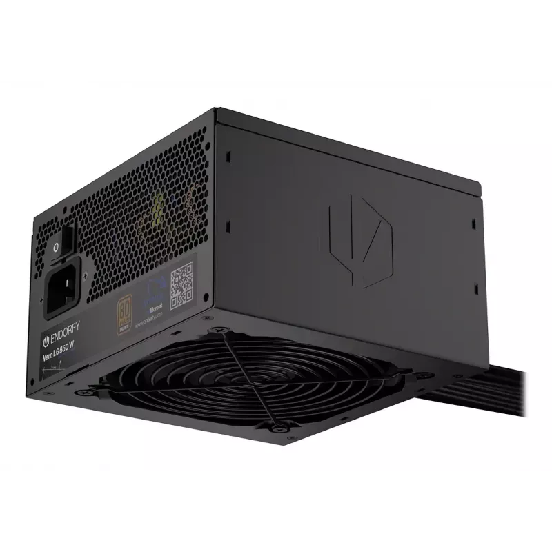 Fonte de alimentação ENDORFY Vero L6 550 W ATX 24-Pin 80 PLUS Bronze, ventoinha de 120 mm, preto