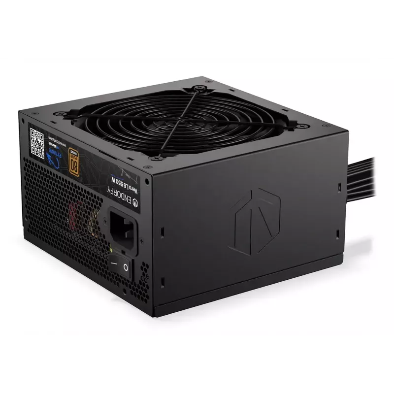 Fonte de alimentação ENDORFY Vero L6 550 W ATX 24-Pin 80 PLUS Bronze, ventoinha de 120 mm, preto