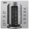 AXAGON HMC-WL9 Hub docking USB-C 9‑em‑1 com 10 Gbit/s, 100W PD, 8K HDMI, Ethernet, carregamento sem fios