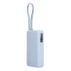 Powerbank portátil Xiaomi 67W 10000 mAh Li-Ion azul, USB-C + USB-A, suporte para 3 dispositivos