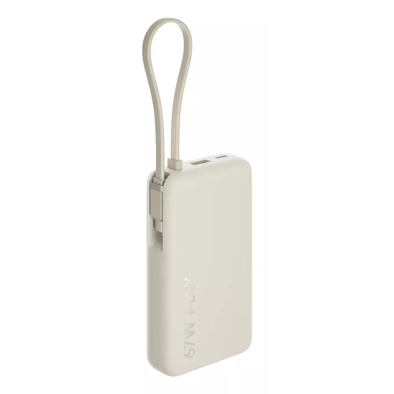 Powerbank portátil Xiaomi 67W 10000 mAh iões de lítio, 11,61 V, USB-A + USB-C, areia