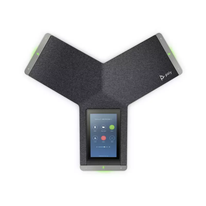 Telefone de conferência IP POLY Trio C60 preto LCD Micro-USB PoE