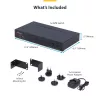 StarTech.com Comutador KVM HDMI de 8 portas com kit de montagem em rack 1U, 4K 60Hz HDMI 2.0, comutação por botão e tecla de atalho, hub USB de 4 portas, independente do sistema operativo, compatível com TAA