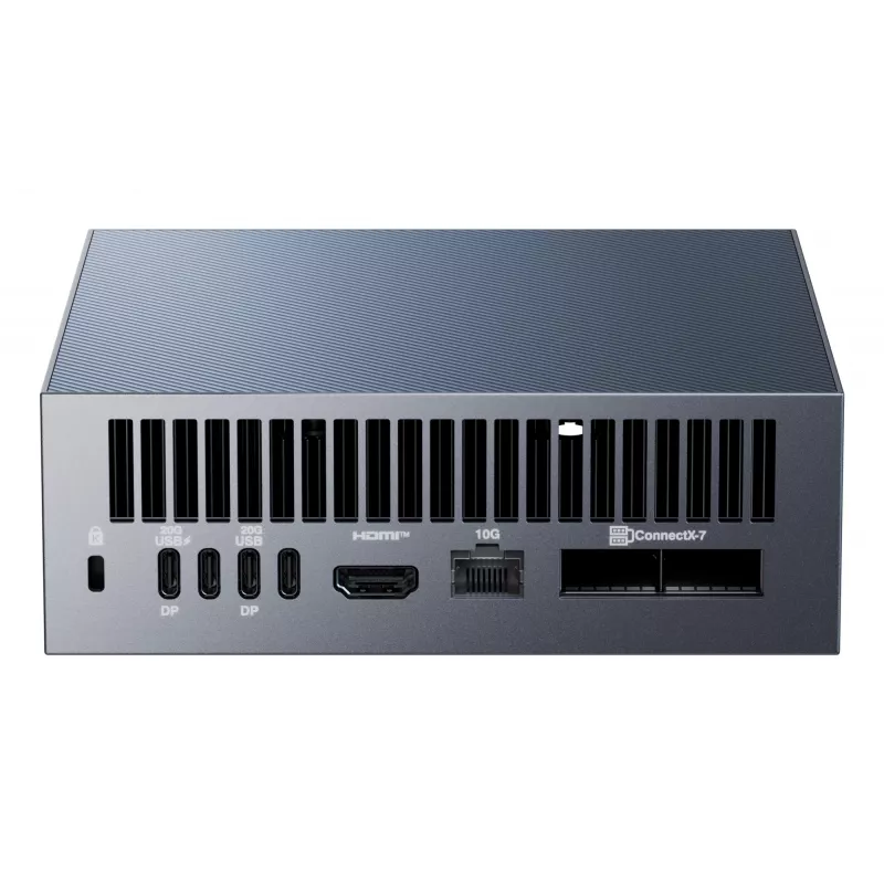 Mini PC ASUS Ascent GX10 GX10-GG0026BN — GB10-CPU, 128 GB LPDDR5x, 2 TB SSD, NVIDIA Blackwell, 240 W, cinzento