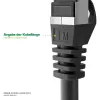 InLine B-76802B Cat6A S/FTP (PiMF) cabo de rede sem halogéneos, 2 m, azul, pack de 40