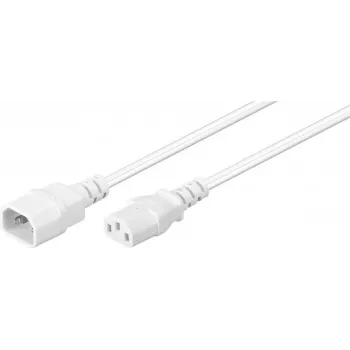 Microconnect PE040630W cabo de alimentação branco 3 m conector fêmea C14 conector fêmea C13