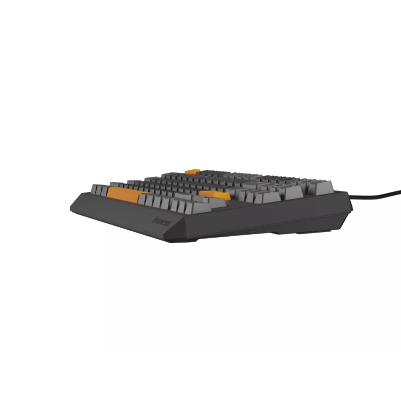 GENESIS Thor 230 TKL teclado gaming USB + RF Wireless + Bluetooth QWERTY preto, cinzento, laranja