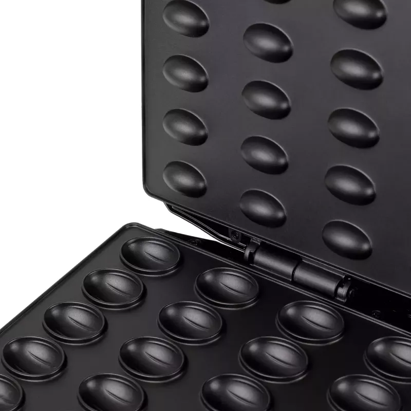 Máquina de waffles Mesko MS 3041 — 1600 W, preto, faz 24 waffles elípticos (220–240 V)