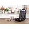 Máquina de waffles Mesko MS 3041 — 1600 W, preto, faz 24 waffles elípticos (220–240 V)