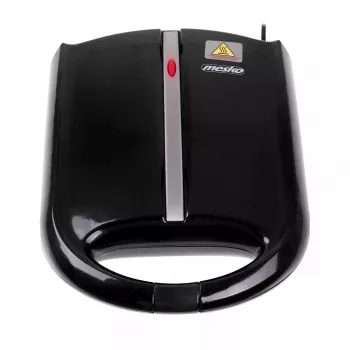 Máquina de waffles Mesko MS 3041 — 1600 W, preto, faz 24 waffles elípticos (220–240 V)