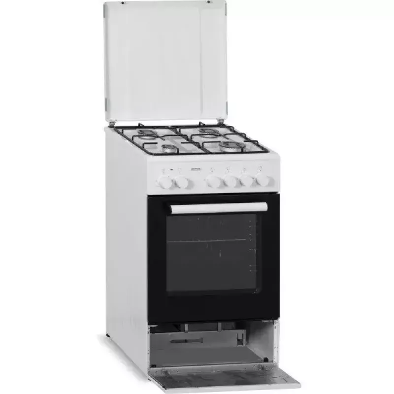 Fogão a gás e elétrico MPM MPM-53-KGE-33, fogão dual-fuel, classe de eficiência energética A