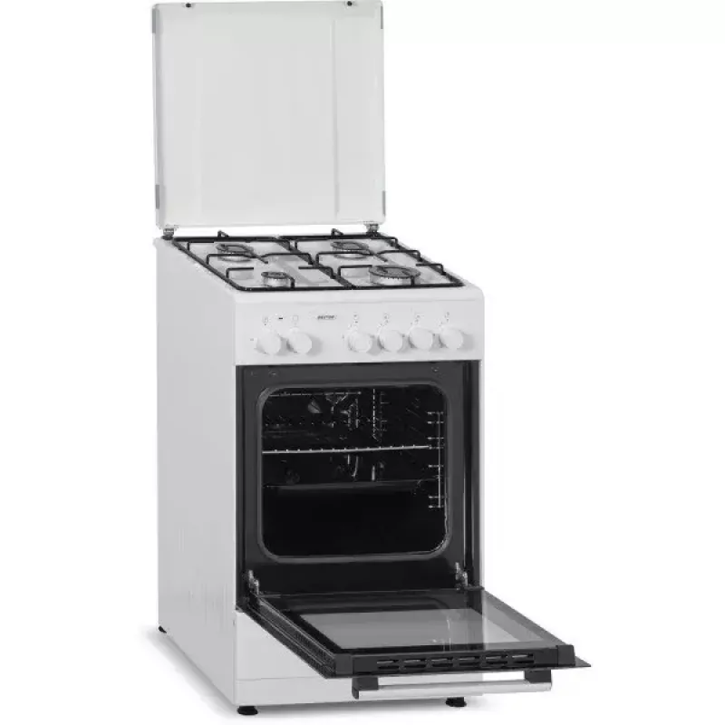 Fogão a gás e elétrico MPM MPM-53-KGE-33, fogão dual-fuel, classe de eficiência energética A
