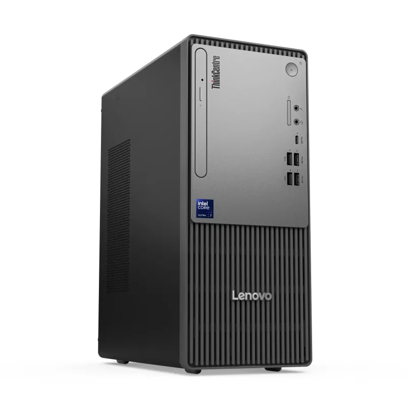 PC de secretária Lenovo ThinkCentre neo 50t Gen 6 Intel Core Ultra 5 225, 16 GB DDR5, 512 GB SSD, Windows 11 Pro, torre, preto