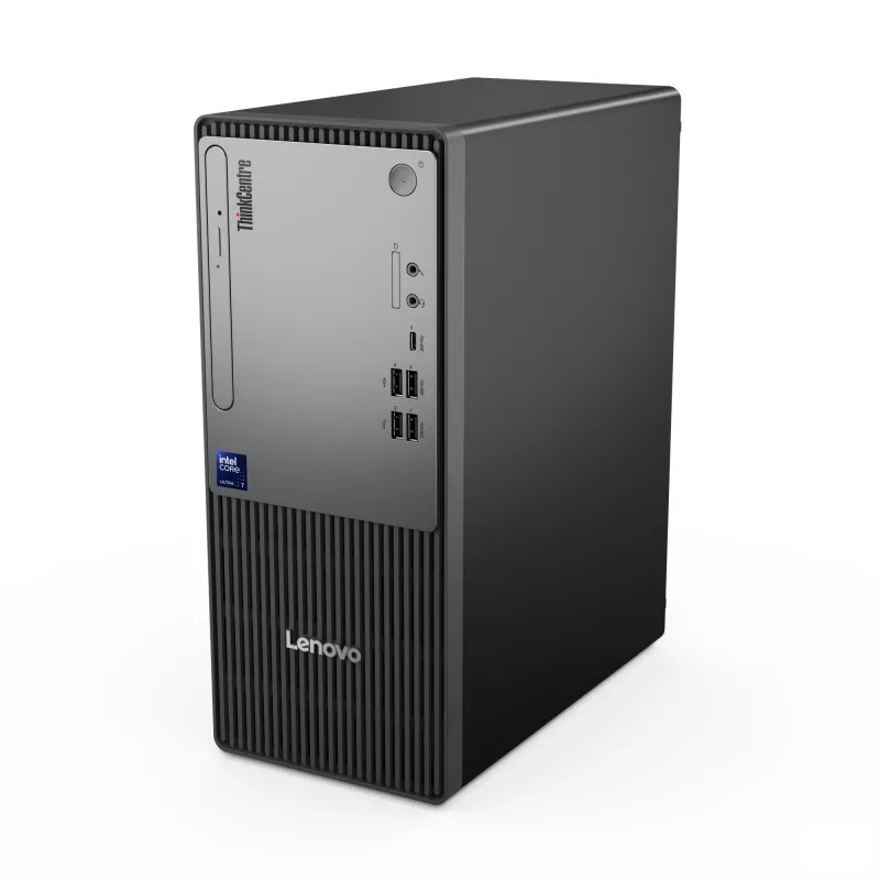 PC de secretária Lenovo ThinkCentre neo 50t Gen 6 Intel Core Ultra 5 225, 16 GB DDR5, 512 GB SSD, Windows 11 Pro, torre, preto