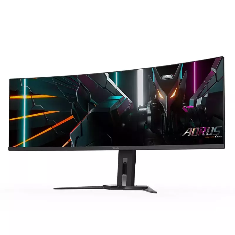 Monitor GIGABYTE 49 polegadas OLED CO49DQ DQHD 5120×1440 144 Hz, HDR, FreeSync, 10-bit, 2×HDMI 2.1, USB-C, VESA 100×100