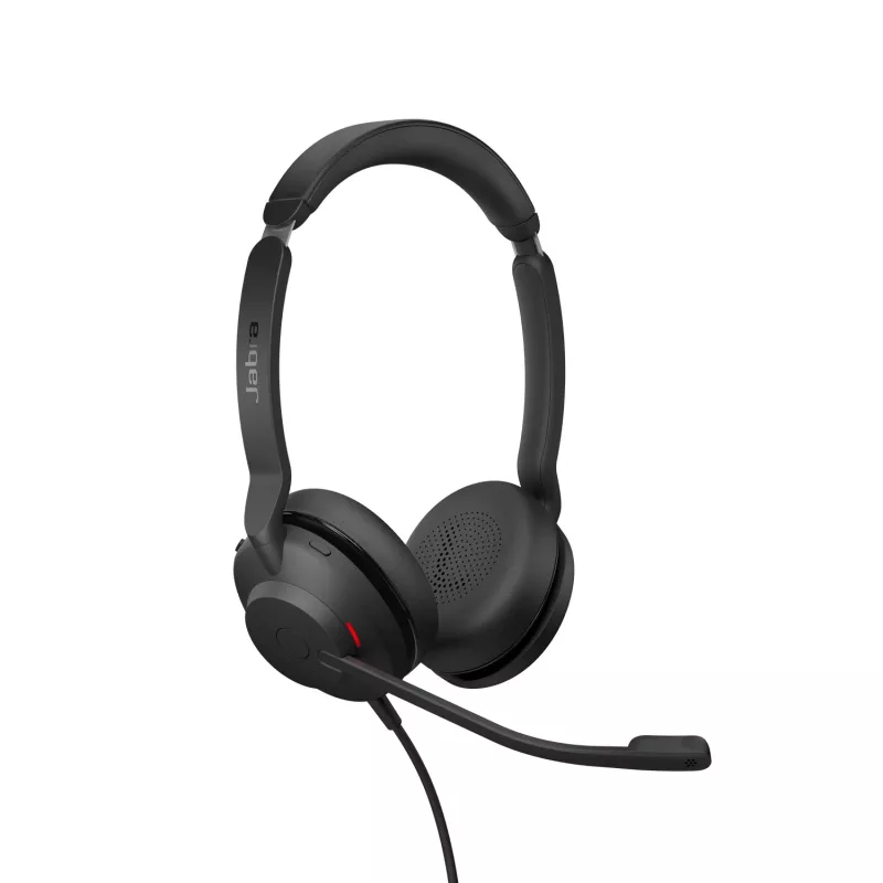 Jabra Evolve2 30 USB-C, UC Stereo, com fios, escritório/call center, 20 - 20000 Hz, 125 g, headset, preto