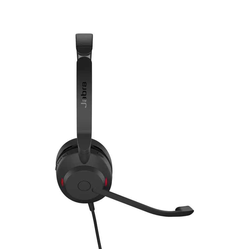 Jabra Evolve2 30 USB-C, UC Stereo, com fios, escritório/call center, 20 - 20000 Hz, 125 g, headset, preto