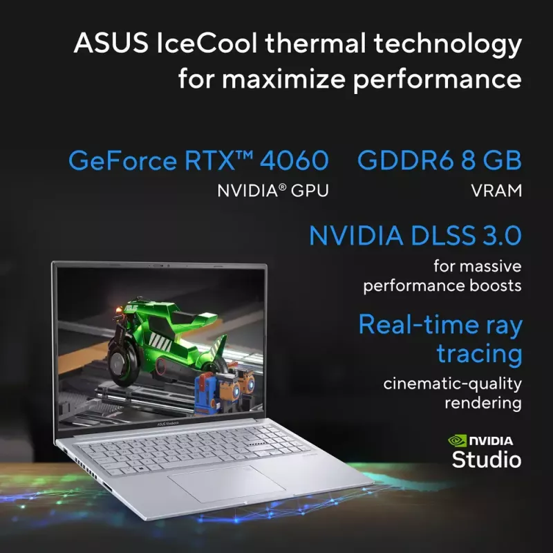 Portátil ASUS Vivobook 16X K3605VU-WS96 Intel® Core™ i9 i9-13900H 40,6 cm (16 polegadas) WUXGA 16 GB DDR4-SDRAM 1 TB SSD NVIDIA GeForce RTX 4050 Wi-Fi 6E (802.11ax) Windows 11 Home prateado