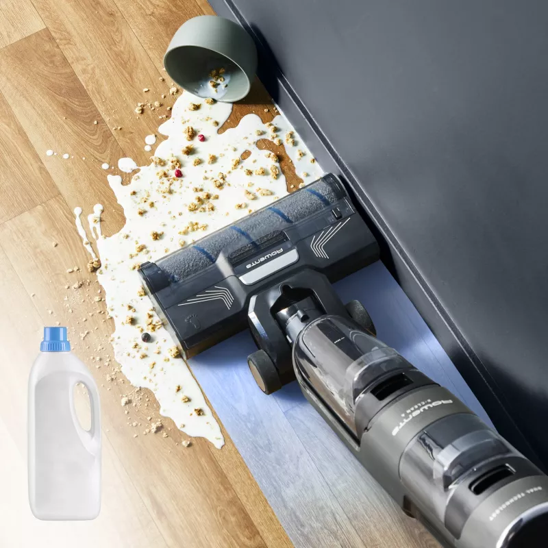 Aspirador vertical Rowenta X-Clean 4 GZ5035WO — sem fios 200 W, limpeza a seco e a húmido, sem saco, filtro de espuma/água, bateria de iões de lítio