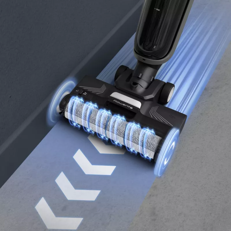 Aspirador vertical Rowenta X-Clean 4 GZ5035WO — sem fios 200 W, limpeza a seco e a húmido, sem saco, filtro de espuma/água, bateria de iões de lítio