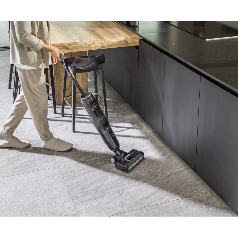 Aspirador vertical Rowenta X-Clean 4 GZ5035WO — sem fios 200 W, limpeza a seco e a húmido, sem saco, filtro de espuma/água, bateria de iões de lítio