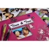 Álbum de fotografias Hama rosa 100 folhas 10 x 15 encadernação em espiral